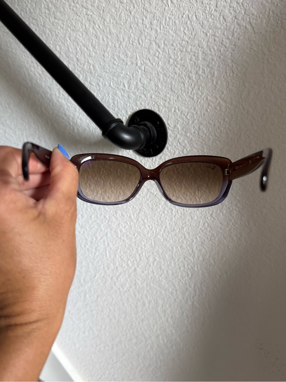Ray-Ban Jackie Ohh Sunglasses RB4101 in Polished Brown - Picture 15 of 16
